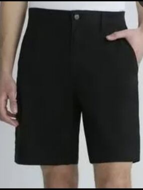 Brahma Black Flat-Front Men's Shorts, Relaxed Fit